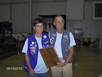 Tom Bowser and Lesley Waters with Robert Link Award