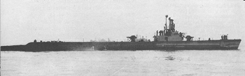 Drum leaving Mare Island 1945