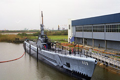 USS Drum in the water, pre-2001