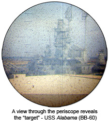 View through USS Drum periscope