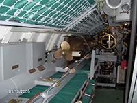 Bunks in aft torpedo room