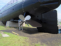 painting of lower port stern